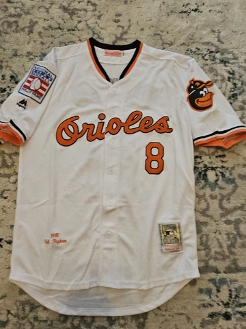 Baltimore Orioles #8 Cal Ripken Jr. Mitchell & Ness Cooperstown Jersey Size XL Cover