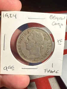 Belgisch Kongo 1924 1 Franc - Bild 1 von 2