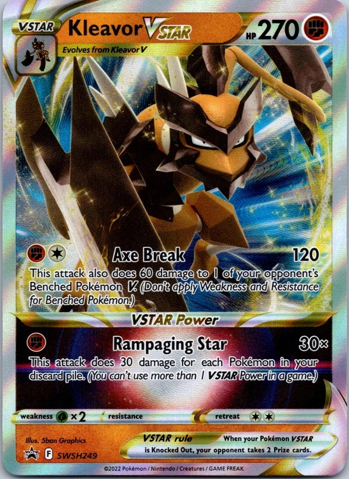 Black Star Promo Kleavor VSTAR SWSH249 Promo SWSH: Sword & Shield Promo Cards - Image 1 of 2