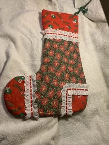 Medias acolchadas de Navidad hechas a mano 21” - Imagen 1 de 4