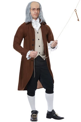 Brand New Historical Benjamin Franklin Colonial Adult Costume - Image 1 of 2