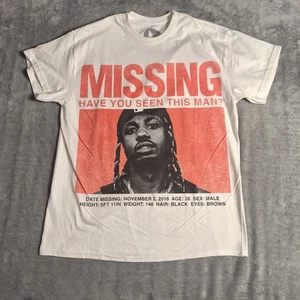 Camiseta Metro Boomin Mediana Blanca Falta Gráfico Rap Camiseta 5 Aniversario - Imagen 1 de 7