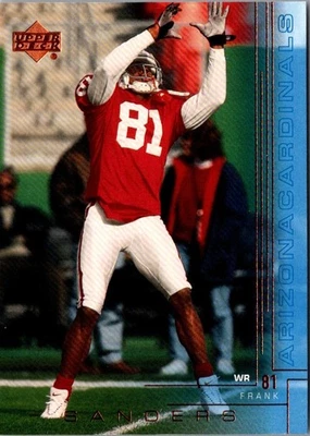 2000 Upper Deck Frank Sanders #5 Arizona Cardinals Football Card - Image 1 of 2