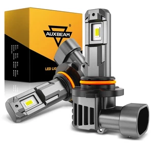 AUXBEAM Fanless 9005 HB3 LED Headlight Bulbs High Beam Super Bright 60W 16000LM - Picture 1 of 12
