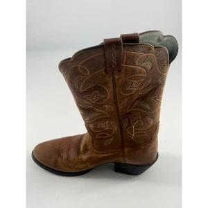 Ariat Cowboy Boots Womens Size 6 B Brown Leather Boho Western Rodeo Cowgirl - Picture 1 of 9