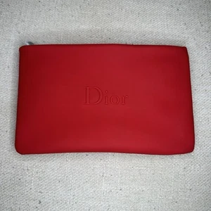 Christian Dior Parfume Bag cosmetic pouch bag woman Red 7.5x4.7" - Picture 1 of 6
