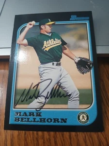 1997 Bowman baseball signed MLB Auto #167 Mark Bellhorn Oakland Athletics - Picture 1 of 1