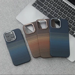 Funda MagSafe de fibra de carbono para iPhone 13 14 15 16 Pro Max cubierta a prueba de golpes Reino Unido - Imagen 1 de 16