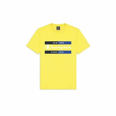 Camiseta de Manga Corta Hombre Champion Crewneck Amarillo - Imagen 1 de 2