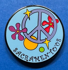 Geocoin GeoWoodstock 2008 Sacramento Commemorative Black Nickel Unactivated - Picture 1 of 2