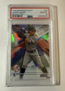 AARON JUDGE -- 2018 BOWMAN'S BEST --  REFRACTOR -- #25 -- PSA GEM MINT 10 - Picture 1 of 1