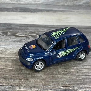 Maisto 2000 Chrysler PT Cruiser FC Barcelona Blue & Green With Flames Merch - Picture 1 of 12