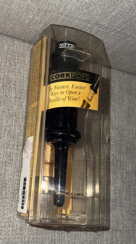 Nuevo abrebotellas de vino de plástico corcho original divertido - negro Foto 1 de 4