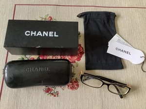 Chanel Authentic 3131 Camellia flower logo two tone eyeglass frame Italy - Picture 1 of 18