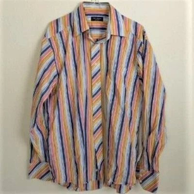 Camisa Ted Baker London a Rayas con Botones 15 1/2 - 34/35 Colores Foto 1 de 4