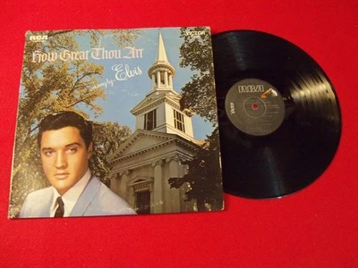 ELVIS PRESLEY LP "HOW GREAT THOU ART" ON CLASSIC GOSPEL HOLIDAY VINTAGE VINYL! - Image 1 of 4