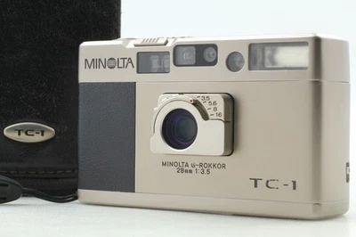 **Top Mint** Minolta TC-1 Point & Shoot Film Camera w/ Case From JAPAN - Image 1 of 4