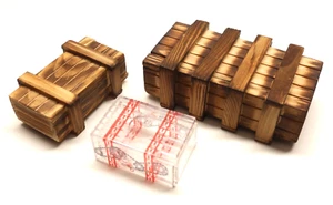 Lot of 3 Impossible Box Teaser Puzzle Clear Specular Magic + Instructions - Picture 1 of 6
