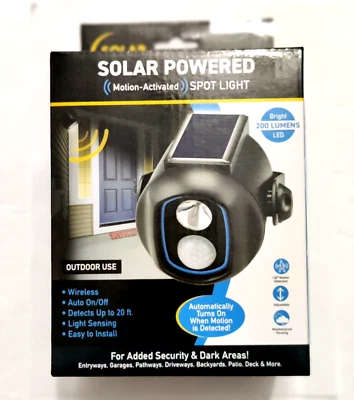 (2) Sensor Brite Solar Sentry Inalámbrico Luz de Seguridad Solar Sensor de Movimiento Exterior Foto 1 de 4