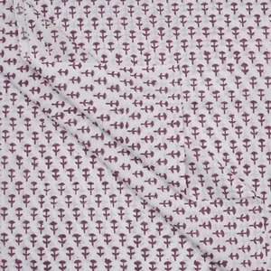 1 Yard Hand Block Print Handmade Cotton Indian Natural Sanganeri Print Fabric. - Picture 1 of 7