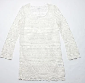 Tavik Freedom Long Sleeve Lace Cover Up (XS) White - Picture 1 of 1