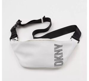 DKNY Tilly Medium Zippered Sling Bag - Optic White