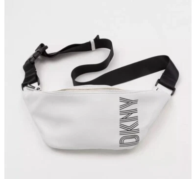 DKNY Tilly Medium Zippered Sling Bag - Optic White - Image 1 of 4