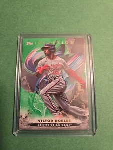 2023 Topps Inception Victor Robles Green Parallel #2 Washington Nationals - Picture 1 of 2