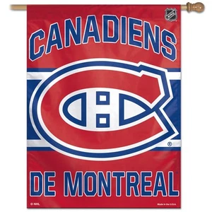 MONTREAL CANADIENS DE MONTREAL 28"X40" BANNER FLAG NEW WINCRAFT 😎🏒 - Picture 1 of 1