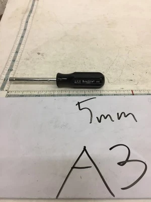 Xcelite 5MM, 5mm Metric Nutdrivers with Drilled Shaft , Black Handles New - Image 1 of 4