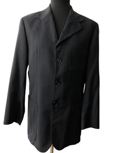 Mens Vintage 3 button blazer by Hugo Boss | Black summer blazer | Size EU 48 - Picture 1 of 11