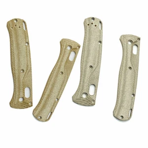 2 PIEZAS Parche de Mango Personalizado Micarta Material Escalas para Cuchillo Bugout 535 Hecho en Banco - Imagen 1 de 14