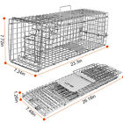 23X7x8" Collapsible Humane Animal Trap Steel Cage For Raccoons Squirrel Rabbit