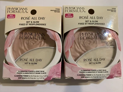 Physician's Formula Rose' All Day Brightening Rose Set & Glow 171500 Lot Of 2 - Image 1 of 2