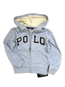 NWT Polo Ralph Lauren Boys Zip-Up Hoodie, Size 4, Light Blue - Picture 1 of 1