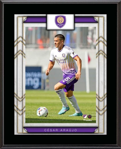 Cesar Araujo Orlando City SC 10.5" x 13" Sublimated Player Plaque Cover