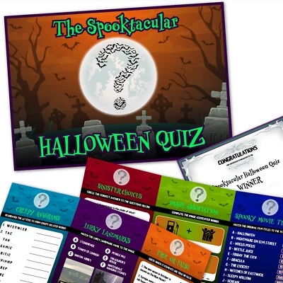UKPG Halloween Party Game | THE SPOOKTACULAR HALLOWEEN QUIZ | 20 Player | 6 Category