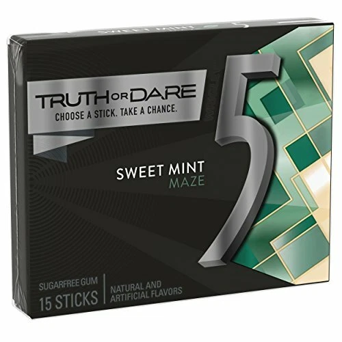 5 Gum Sweet MINT Sugarfree Gum15 Piece 10 Packs