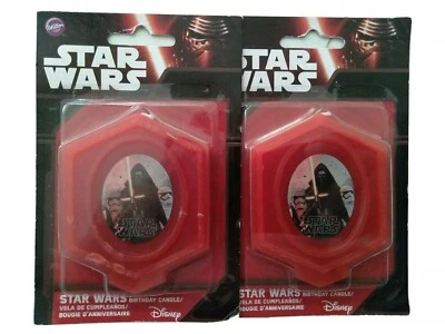 Lote de 2 VELAS DE ANIVERSÁRIO DARTH VADER O Despertar da Força Star Wars A21 - Imagem 1 de 4