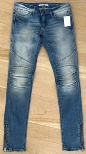 Mavi Women’s Jeans 27 Waist Ankle Zip Detail Skinny 29” Inseam 8” Rise Blue - Picture 1 of 18