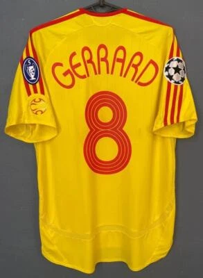 CAMISETA DE FUTBOL HOMBRE FC Liverpool 2006/2007 Gerrard #8 UEFA TALLA S Foto 1 de 4