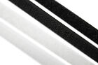 Klettband zum annähen, nähbar - 10mm, Meterware - schwarz, weiß