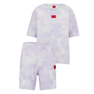 Conjunto de pantalones cortos de pijama Hugo Splash para mujer en morado - Imagen 1 de 1