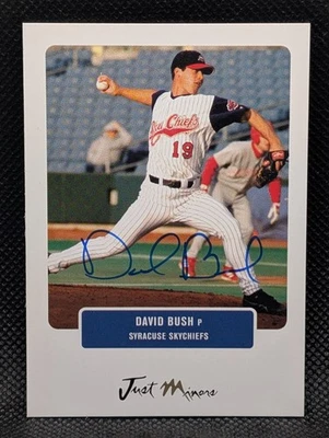 2004 Just Prospects #13 Dave Bush Auto - Syracuse Mets - Image 1 of 2