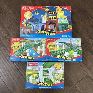 Menge 4 Fisher Price Geo Trax Elevation Track Pack Rampen Geraden NEU IM KARTON - Bild 1 von 6