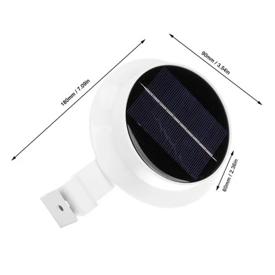 `Outdoor Solar Fence Light Waterproof 13LED Gutter Lamp Garden Landscape - Image 1 of 4