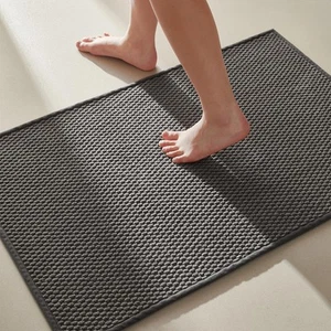 Bathroom Rugs Non Slip Washable, Super Absorbent Thin Bath Mat Small Quick Dr... - Picture 1 of 8