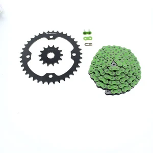 2007 2008 Yamaha YFZ450SE YFZ450 Green Chain and Black Sprocket 14/38 - Picture 1 of 2