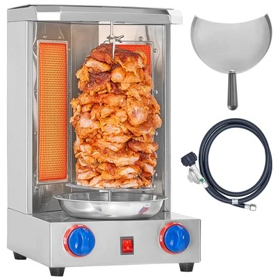 Stainless Steel Gas Shawarma Grill Machine Vertical Gyro Rotisserie Doner - Image 1 of 4