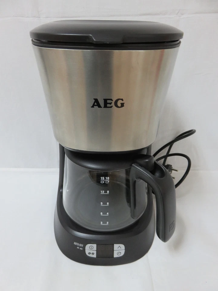 Kaffeefiltermaschine mit Weckerfunktion und Glaskanne AEG EKF5220 - Bild 1 von 4